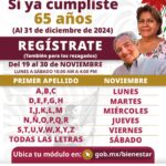 En San Luis Potosí llevara a cabo el registro a la Pensión para el Bienestar de las Personas Adultas Mayores